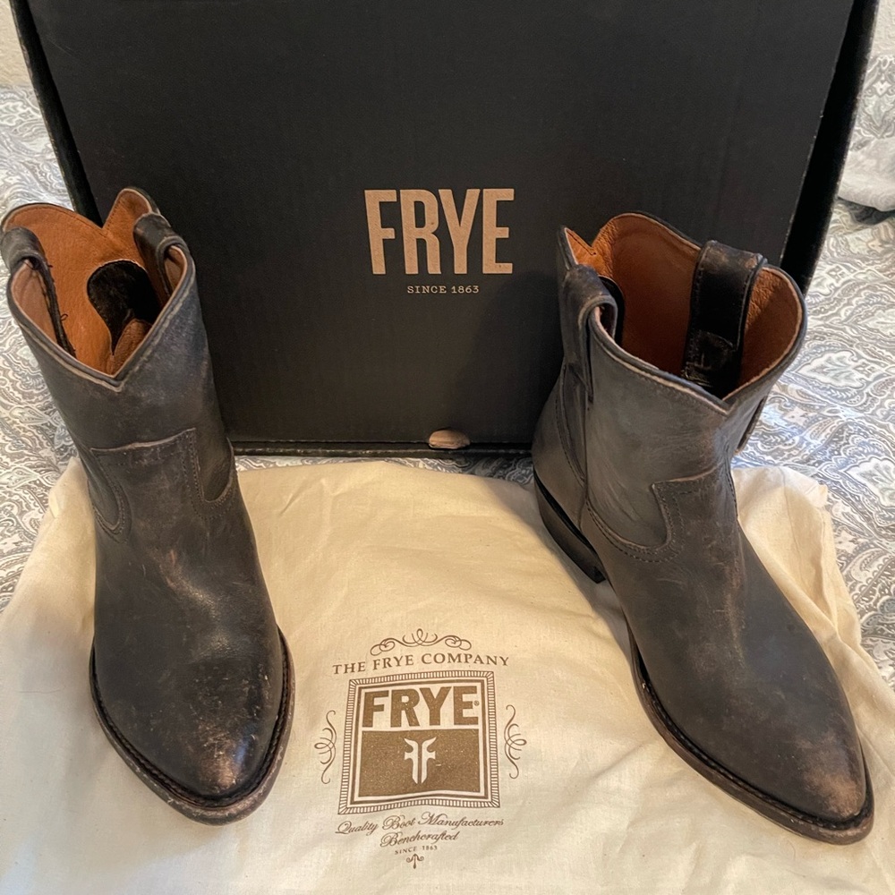 Frye Black Ankle Boots